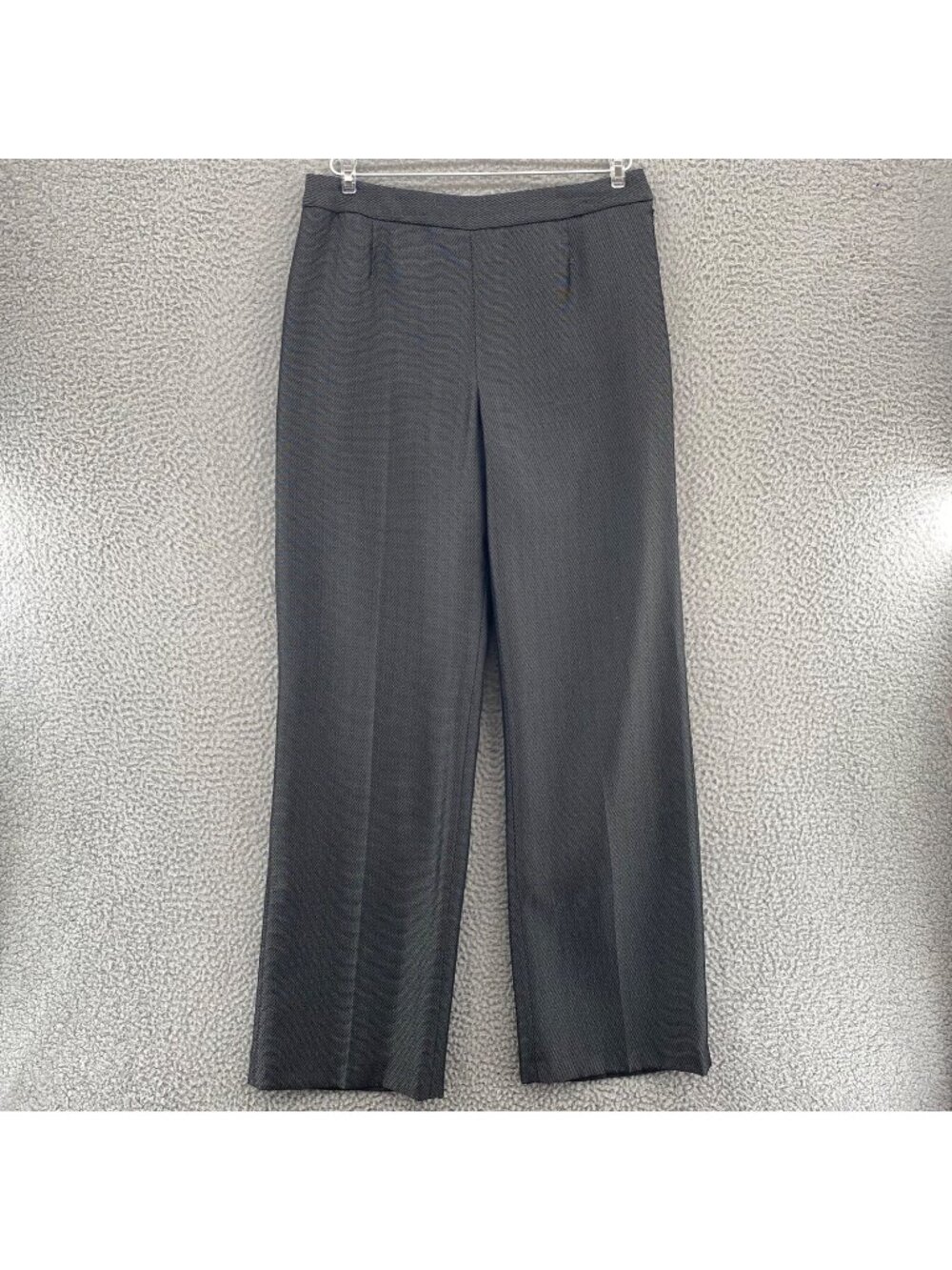 Jones Wear Pants Womens 8 Gray Sheen Straight Work Office Career Everyday